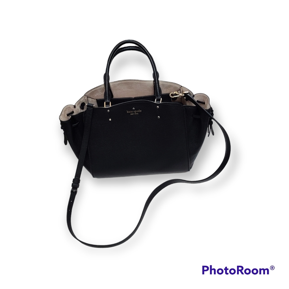 Kate Spade♠️Medium Black Leather Tegan Satchel